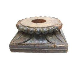 Świecznik z drewna egzotycznego Rzeźbiony XL